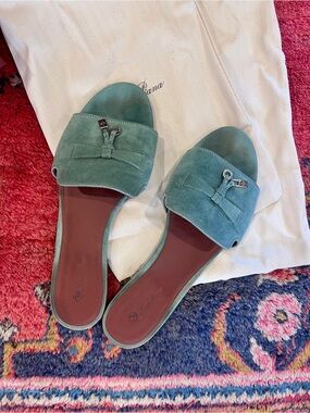Loro Piana Summer Charms Flat Mules – Size 40 (EU)